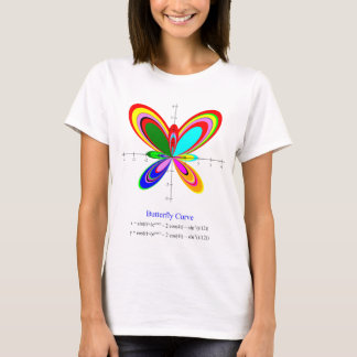 Women's butterfly curve equation shirt