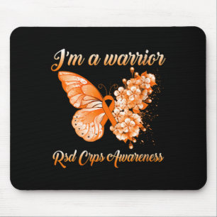 Womens Butterfly Im A Warrior Rsd Crps Awareness Mouse Pad