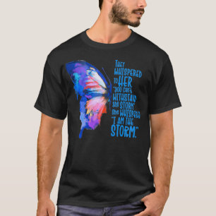 Womens, Butterfly tee, I am the storm, Inspire and T-Shirt