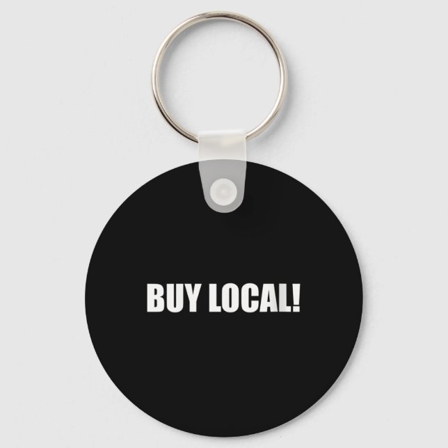 Womens Buy Local Environmental Protection, Animal Key Ring (Front)