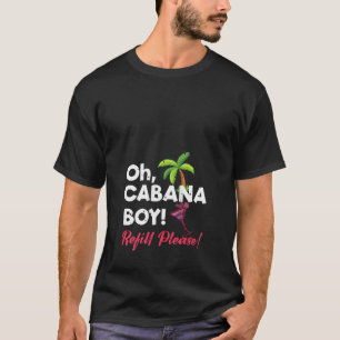 Womens Cabana Boy Beach Vacation Pool Party Summer T-Shirt