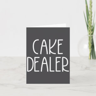 Womens Cake Er - Funny Foodie Feast Baker Quote V- Card