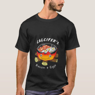 Womens Calcifer's Bacon And Egg Cook Food Lover T-Shirt