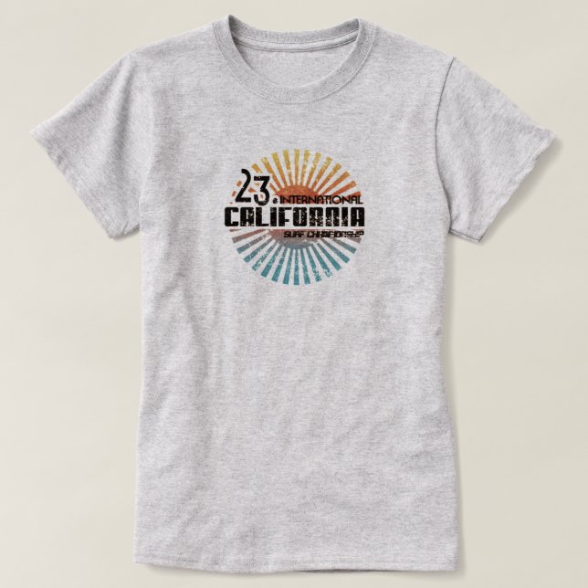 Women's CALIFORNIA SURFING CHAMPIONSHIP T-Shirt (Design Front)