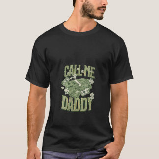 Womens Call Me Money Daddy Funny V Neck  T-Shirt