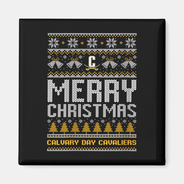 Womens Calvary Day Cavaliers Logo Merry Christmas  Magnet (Front)
