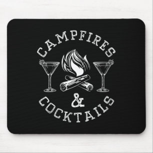 Womens Campfires And Tails Bonfire Camping Men Wom Mouse Pad