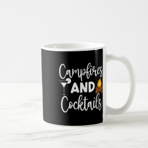 Womens Campfires And Tails Camping Lover Camper Ou Coffee Mug
