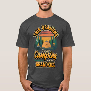 Womens Campinghis Grandma Loves Camping With Her g T-Shirt