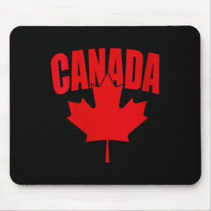 Womens Canada Canadian Maple Leaf Flag Hiking Camp Mouse Pad