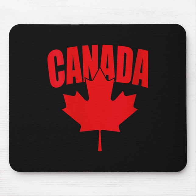 Womens Canada Canadian Maple Leaf Flag Hiking Camp Mouse Pad (Front)