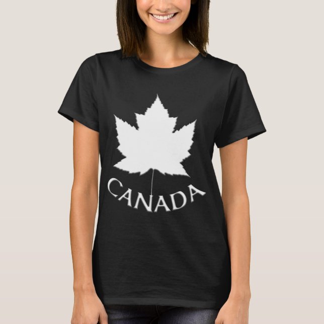 Women's Canada Shirt Plus Size CN Souvenir T-shirt (Front)