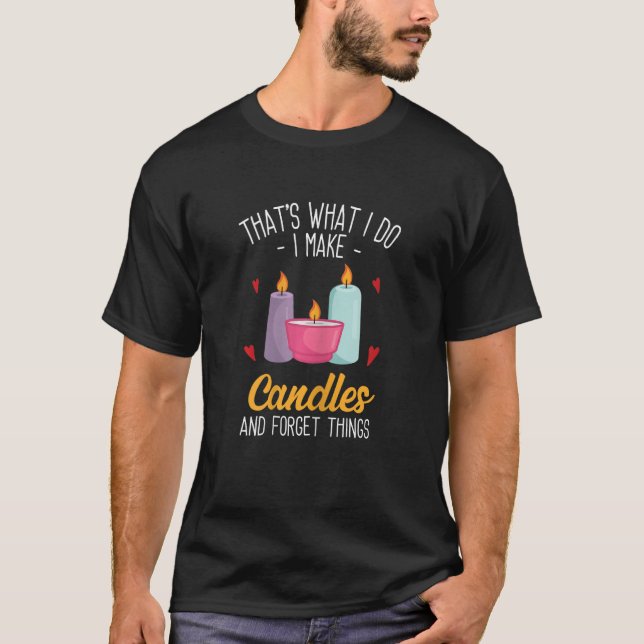 Womens Candle Making Candle Candlemaker T-Shirt (Front)
