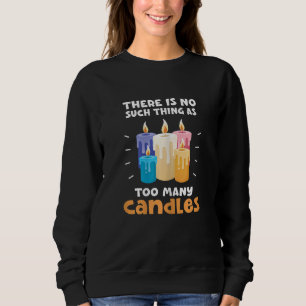 Womens Candle Making Funny Candle Candlemaker Sweatshirt