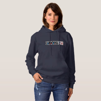 Womens Canicross USA Navy Hooded Sweatshirt