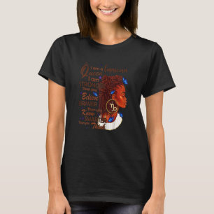 Womens Capricorn Girl Afro Locs Girl Zodiac Signs  T-Shirt