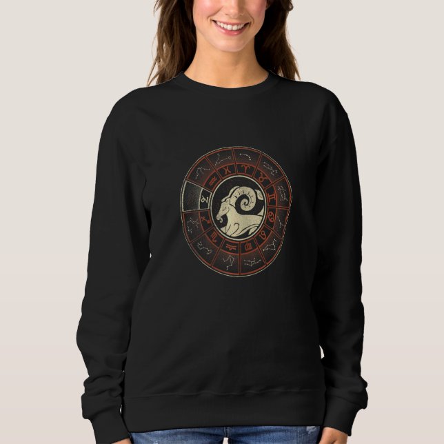 Womens Capricorn Zodiac Sweatshirt (Front)
