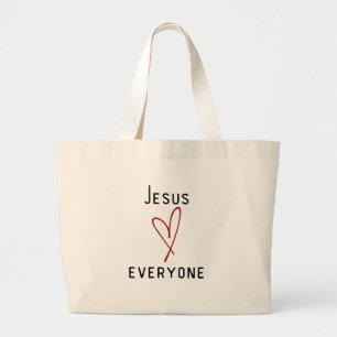 Women's Carry Bag   Jesus Loves Everyone   Jumbo