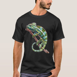 Womens Casual Nature Spirit Animal Graphic Chamele T-Shirt