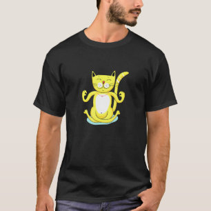 Womens Cat International Yoga Day Cat Yoga Cat T-Shirt