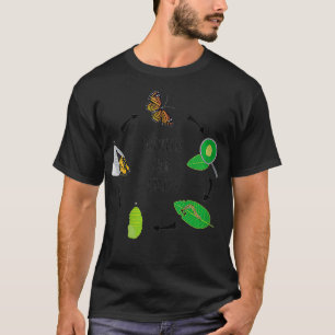 Womens Caterpillar Butterfly Life Cycle Biology Sc T-Shirt