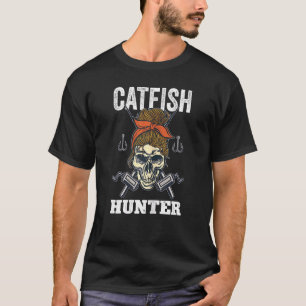 Womens Catfish Hunter River Fishing Catfishing Ang T-Shirt