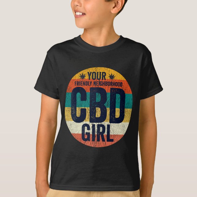 Womens CBD Oil  Women Retro Friendly Neighbourhood T-Shirt (Front)