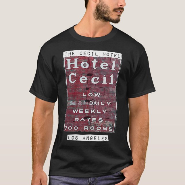 Womens Cecil Hotel Los Angeles Hotel Cecil Sign VN T-Shirt (Front)
