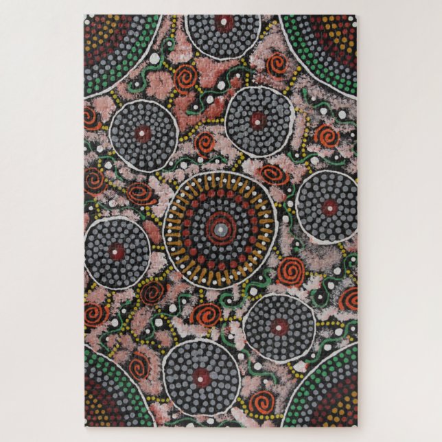 Womens Ceremony and Body Paint Jigsaw Puzzle (Vertical)