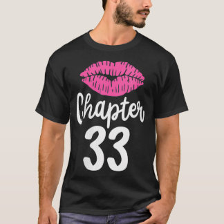 Womens Chapter 33 33rd Birthday Party Thirty Three T-Shirt
