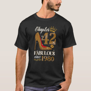 Womens Chapter 42 Est 1980 42 Years Old 42nd Birth T-Shirt