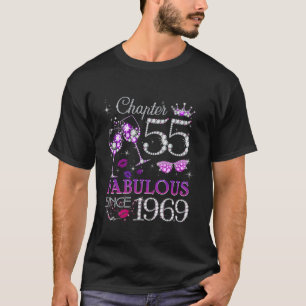 Womens Chapter 55 EST 1969 55 Years Old 55th Birth T-Shirt