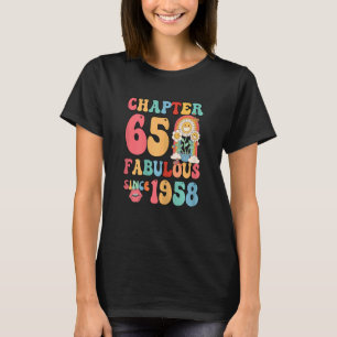 Womens Chapter 65 Fabulous Since 1958 Vintage Groo T-Shirt