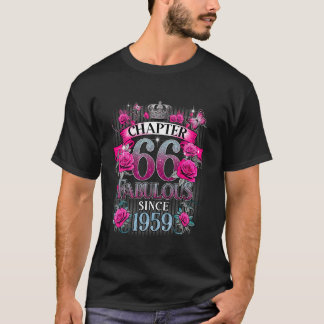 Womens Chapter 66 Fabulous Since 1959 66th Birthda T-Shirt