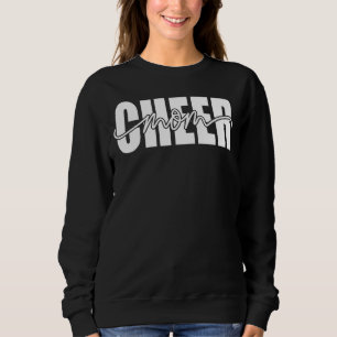 Womens Cheer Mum Cheerleading Mum Leopard Cheetah  Sweatshirt