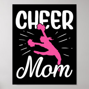 Womens Cheer Mum Gymnastics Cheerleading Mum Squad Poster
