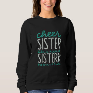 Womens Cheer Sister Cheerleading Cheerleader Spo Sweatshirt