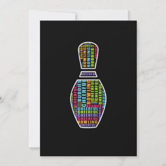 Womens Cheerful Bowling Squad Artwork T-Shirt Save The Date