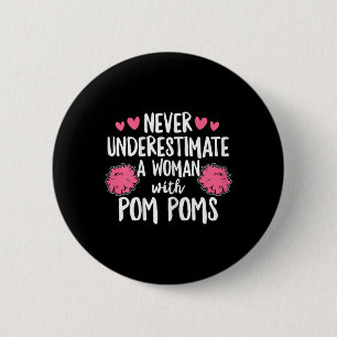Womens Cheerleader Quote For A Cheer Girl 6 Cm Round Badge