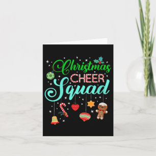 Womens Cheerleading Christmas Cheer Squad Srts Lov Card