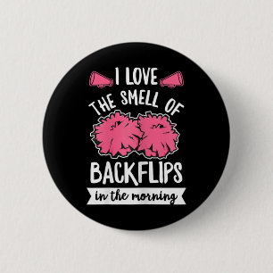 Womens Cheerleading Quote For A Cheer Girl  6 Cm Round Badge