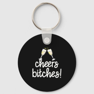 Womens Cheers Es Funny New Year's Eve V-neck  Key Ring