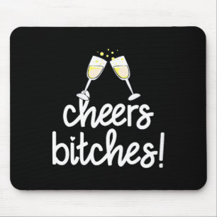 Womens Cheers Es Funny New Year's Eve V-neck  Mouse Pad