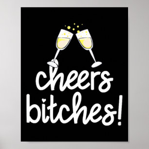 Womens Cheers Es Funny New Year's Eve V-neck  Poster