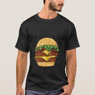 Womens Cheeseburger Lazy Diy Halloween Costume Ham T-Shirt