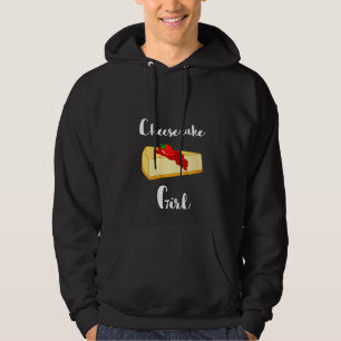 Womens Cheesecake Girl Sweet Cheese Cake Dessert C Hoodie