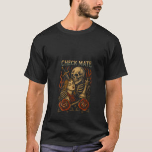 Womens Chess Grim Reaper Skull Checkmate Gothic Ch T-Shirt