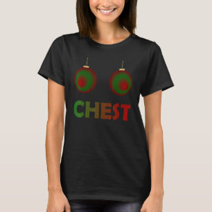 Womens Chest Nuts Chestnuts Christmas Matching Cou T-Shirt