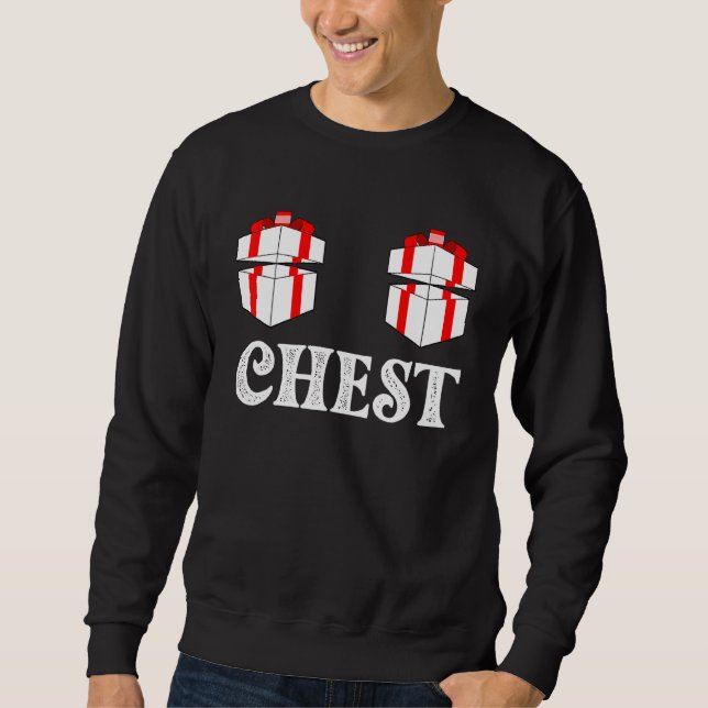 Womens Chest Nuts Matching Chestnuts Christmas Cou Sweatshirt (Front)