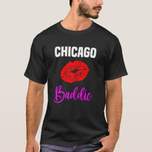 Womens Chicago   City Lips Chicago Baddie T-Shirt
